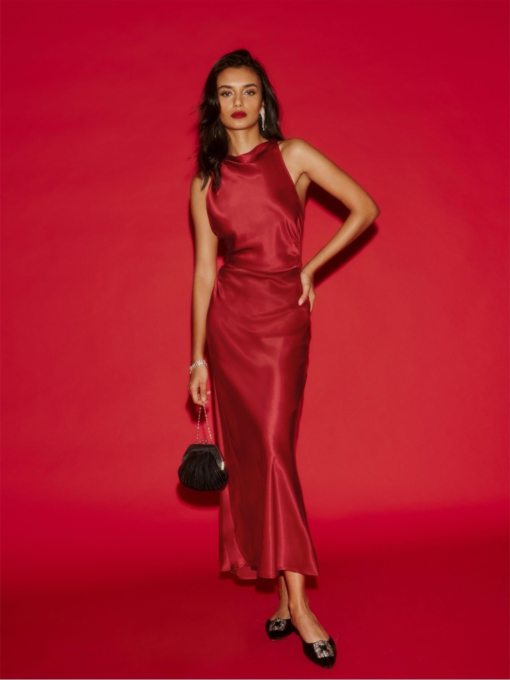 REFORMATION Silk Casette Dress